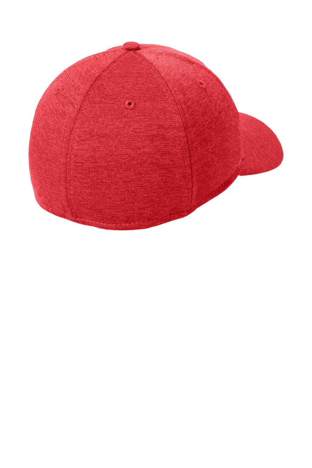 New Era Hats NE703 Mens Stretch Fit Hat Heather Scarlet Red Flat Back