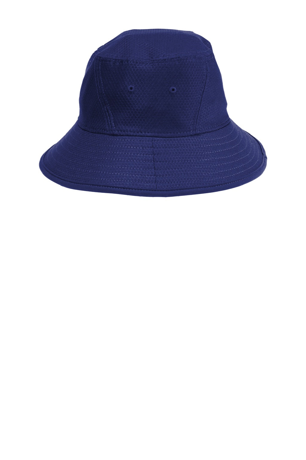 New Era Hats NE800 Mens Hex Era Moisture Wicking Bucket Hat Dark Royal Blue Flat Front