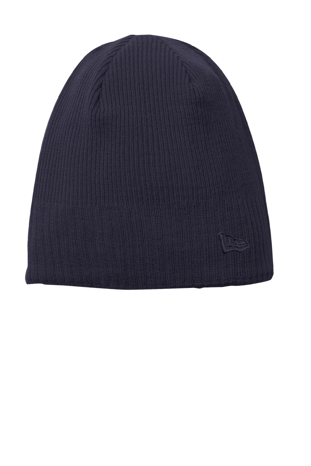 New Era Hats NE900 Unisex Knit Beanie Deep Navy Blue Flat Front