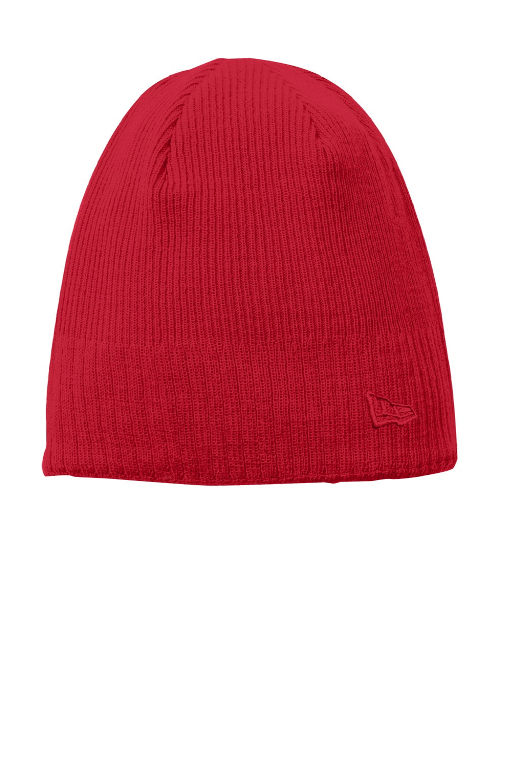 New Era Hats NE900 Unisex Knit Beanie Red Flat Front