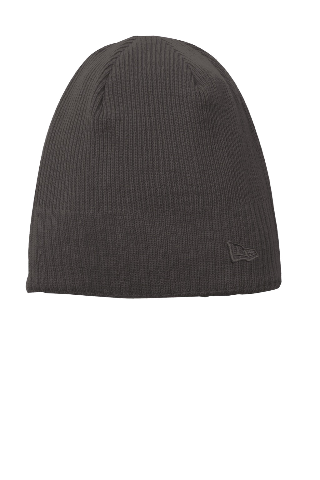 New Era Hats NE900 Unisex Knit Beanie Slate Grey Flat Front