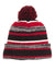 New Era Hats NE902 Unisex Sideline Beanie Black/Scarlet Red Flat Front