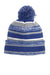 New Era Hats NE902 Unisex Sideline Beanie Royal Blue/Grey Flat Front