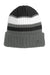 New Era Hats NE903 Unisex Ribbed Tailgate Beanie Black/Graphite Grey Flat Front