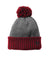 New Era Hats NE904 Unisex Colorblock Cuffed Beanie Scarlet Red/Heather Grey Flat Front