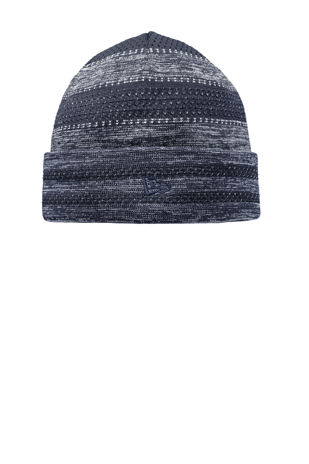 New Era Hats NE906 Unisex On Field Knit Beanie Navy Blue Flat Front
