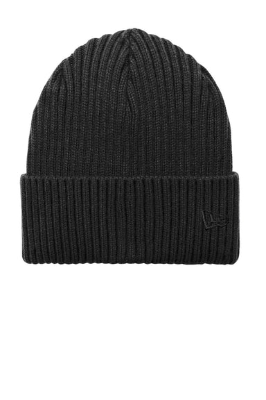 New Era Hats NE908 Unisex Core Classic Cuff Beanie Black Flat Front