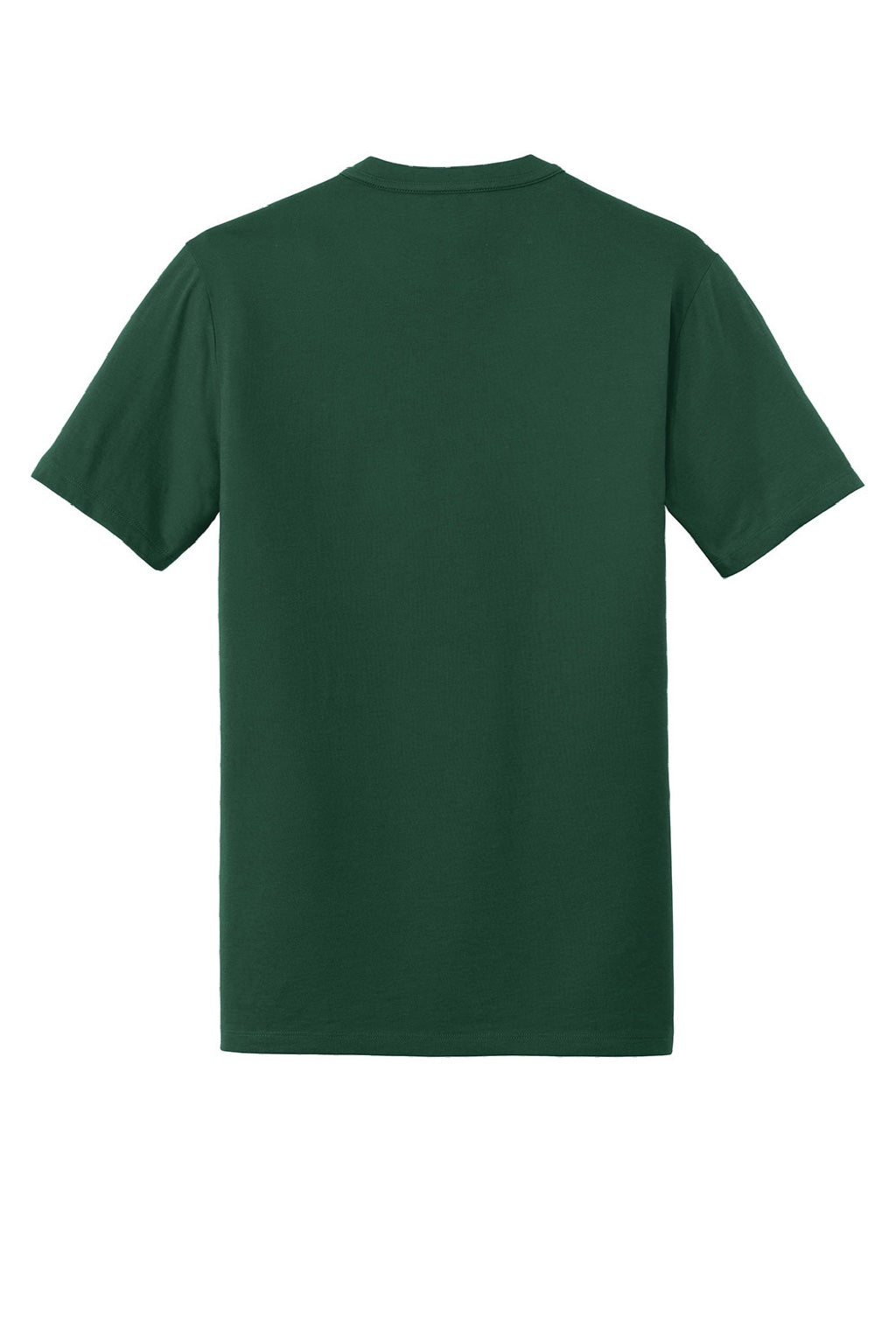 New Era NEA100 Mens Heritage Short Sleeve Crewneck T-Shirt Dark Green Flat Back