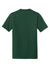 New Era NEA100 Mens Heritage Short Sleeve Crewneck T-Shirt Dark Green Flat Back