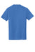 New Era NEA100 Mens Heritage Short Sleeve Crewneck T-Shirt Heather Royal Blue Flat Back