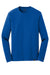 New Era NEA102 Mens Heritage Long Sleeve Crewneck T-Shirt Royal Blue Flat Front