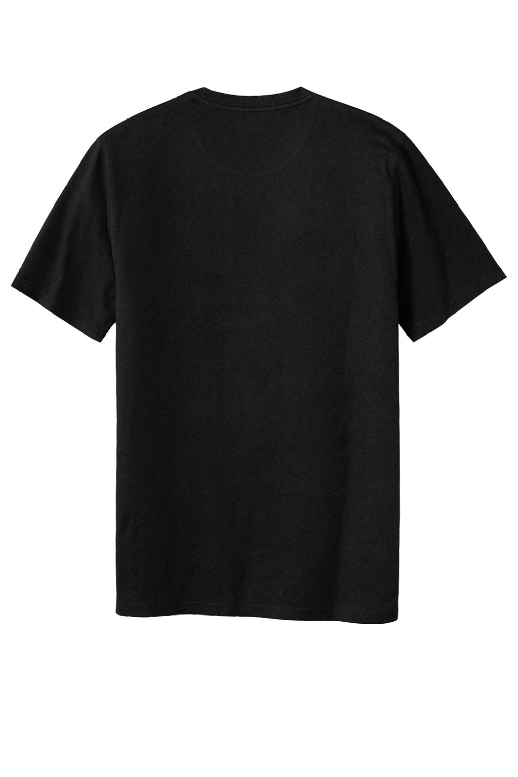 New Era NEA135 Mens Moisture Wicking Short Sleeve Crewneck T-Shirt Black Flat Back