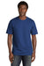 New Era NEA135 Mens Moisture Wicking Short Sleeve Crewneck T-Shirt Royal Blue Model Front