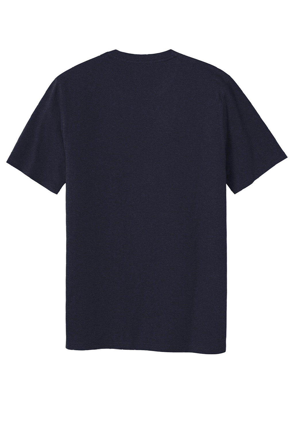 New Era NEA135 Mens Moisture Wicking Short Sleeve Crewneck T-Shirt True Navy Blue Flat Back