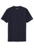 New Era NEA135 Mens Moisture Wicking Short Sleeve Crewneck T-Shirt True Navy Blue Flat Front
