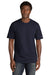 New Era NEA135 Mens Moisture Wicking Short Sleeve Crewneck T-Shirt True Navy Blue Model Front