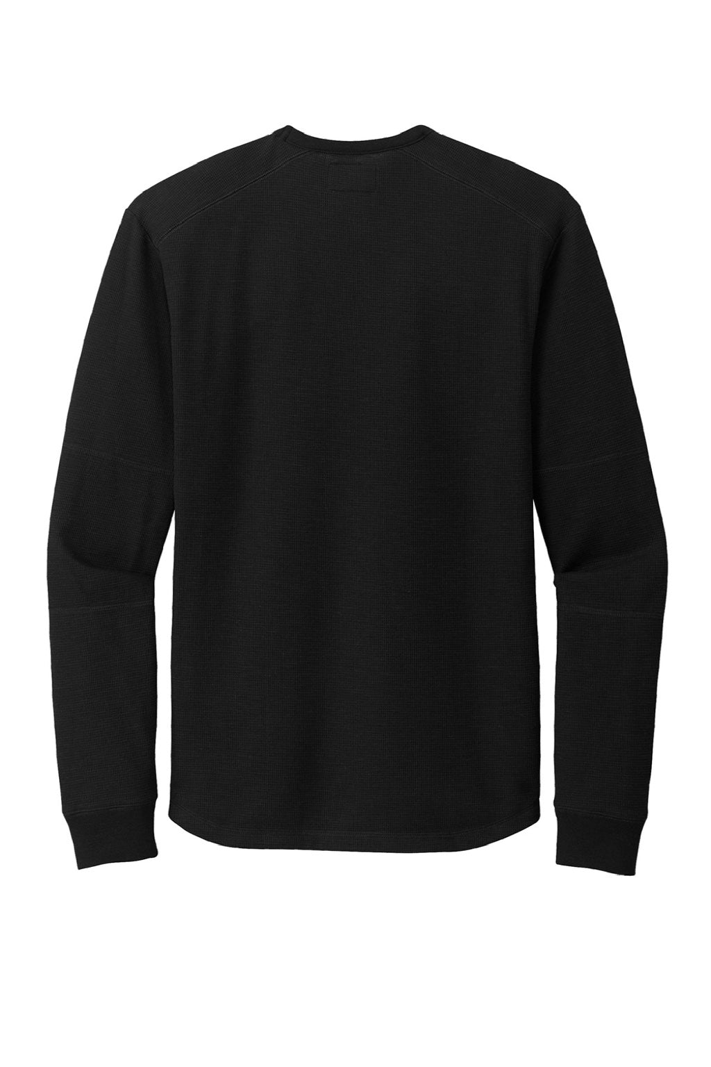 New Era NEA140 Mens Thermal Crewneck Sweatshirt Black Flat Back