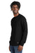 New Era NEA140 Mens Thermal Crewneck Sweatshirt Black Model 3q