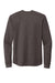 New Era NEA140 Mens Thermal Crewneck Sweatshirt Heather Black Flat Back