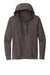 New Era NEA141 Mens Thermal Full Zip Hooded Sweatshirt Hoodie w/ Pockets Heather Black Flat Front