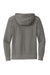 New Era NEA141 Mens Thermal Full Zip Hooded Sweatshirt Hoodie w/ Pockets Heather Shadow Grey Flat Back