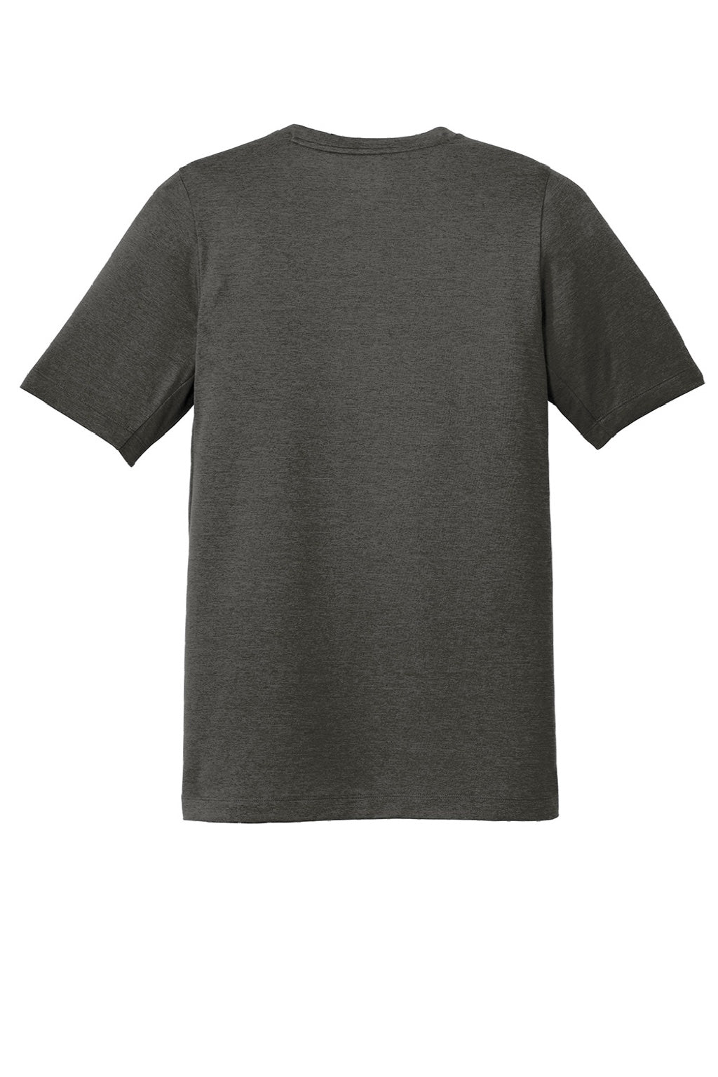 New Era NEA200 Mens Series Performance Jersey Moisture Wicking Short Sleeve Crewneck T-Shirt Graphite Grey Flat Back