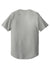 New Era NEA220 Mens Diamond Era Moisture Wicking Short Sleeve Jersey Grey Flat Back