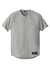 New Era NEA220 Mens Diamond Era Moisture Wicking Short Sleeve Jersey Grey Flat Front
