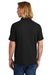 New Era NEA225 Mens Power Moisture Wicking Short Sleeve Polo Shirt Black Model Back