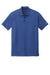 New Era NEA225 Mens Power Moisture Wicking Short Sleeve Polo Shirt Heather Royal Blue Flat Front