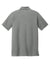 New Era NEA225 Mens Power Moisture Wicking Short Sleeve Polo Shirt Heather Shadow Grey Flat Back