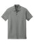 New Era NEA225 Mens Power Moisture Wicking Short Sleeve Polo Shirt Heather Shadow Grey Flat Front