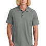 New Era Mens Power Moisture Wicking Short Sleeve Polo Shirt - Heather Shadow Grey