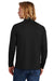 New Era NEA228 Mens Power Moisture Wicking 1/4 Zip Sweatshirt Black Model Back