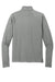 New Era NEA228 Mens Power Moisture Wicking 1/4 Zip Sweatshirt Heather Shadow Grey Flat Back