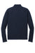 New Era NEA228 Mens Power Moisture Wicking 1/4 Zip Sweatshirt True Navy Blue Flat Back