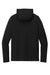 New Era NEA229 Mens Power Moisture Wicking Long Sleeve Hooded T-Shirt Hoodie Black Flat Back