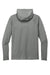 New Era NEA229 Mens Power Moisture Wicking Long Sleeve Hooded T-Shirt Hoodie Heather Shadow Grey Flat Back