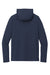 New Era NEA229 Mens Power Moisture Wicking Long Sleeve Hooded T-Shirt Hoodie True Navy Blue Flat Back