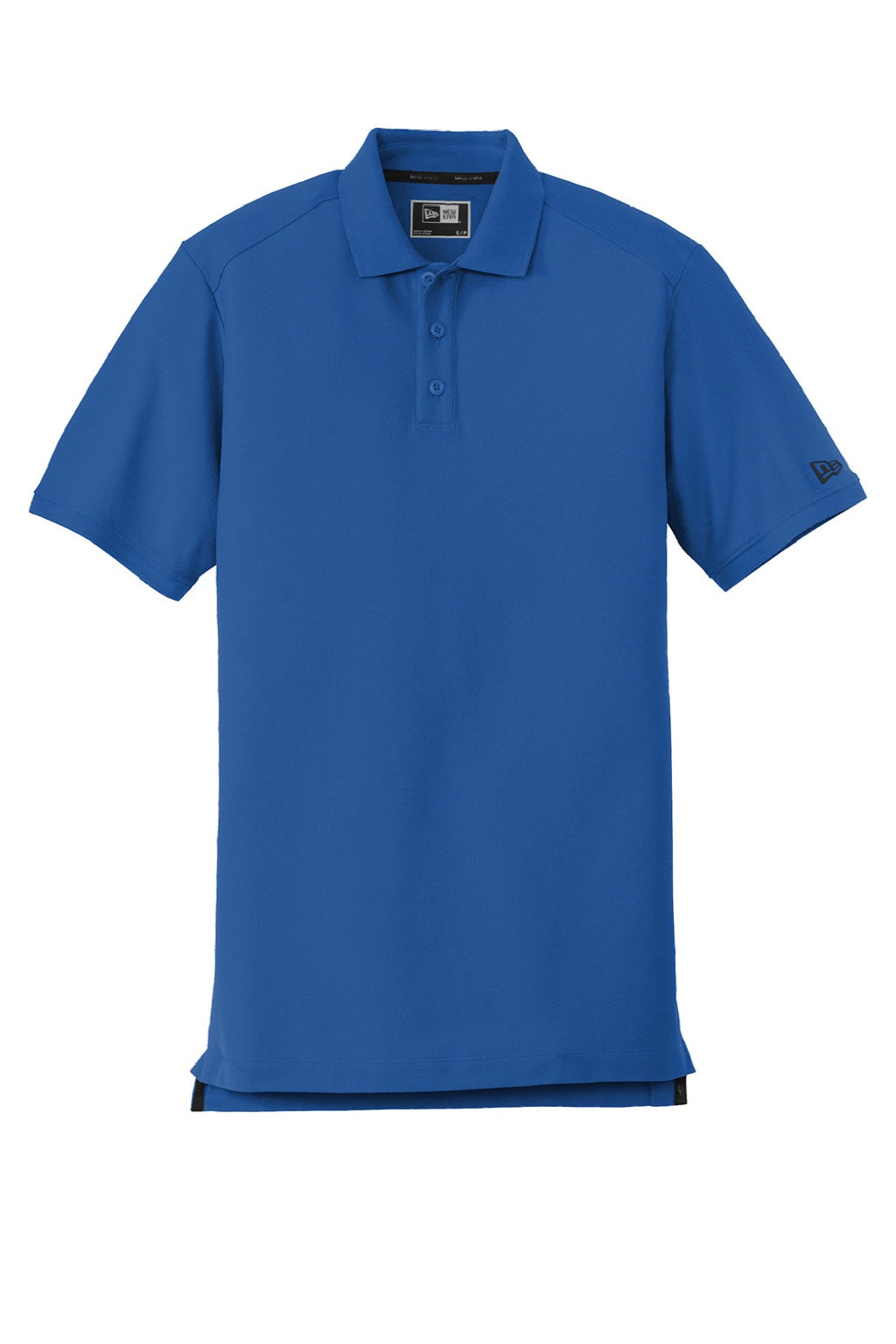 New Era NEA300 Mens Venue Home Plate Moisture Wicking Short Sleeve Polo Shirt Royal Blue Flat Front