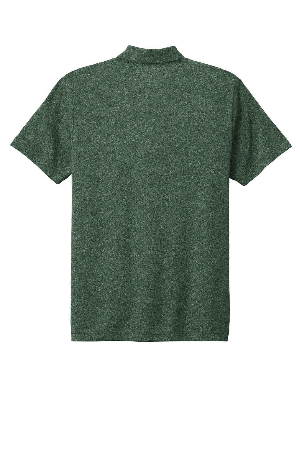 New Era NEA301 Mens Slub Twist Short Sleeve Polo Shirt Dark Green Twist Flat Back