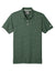 New Era NEA301 Mens Slub Twist Short Sleeve Polo Shirt Dark Green Twist Flat Front
