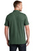 New Era NEA301 Mens Slub Twist Short Sleeve Polo Shirt Dark Green Twist Model Back