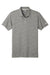 New Era NEA301 Mens Slub Twist Short Sleeve Polo Shirt Shadow Grey Twist Flat Front