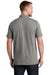 New Era NEA301 Mens Slub Twist Short Sleeve Polo Shirt Shadow Grey Twist Model Back
