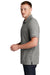 New Era NEA301 Mens Slub Twist Short Sleeve Polo Shirt Shadow Grey Twist Model Side