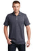 New Era NEA301 Mens Slub Twist Short Sleeve Polo Shirt True Navy Blue Twist Model Front