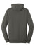 New Era NEA500 Mens Sueded French Terry Hooded Sweatshirt Hoodie w/ Pouch Pocket Graphite Grey Flat Back