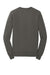 New Era NEA501 Mens Sueded French Terry Crewneck Sweatshirt Graphite Grey Flat Back