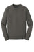 New Era NEA501 Mens Sueded French Terry Crewneck Sweatshirt Graphite Grey Flat Front